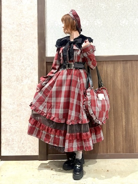 「アイテム（ハンチング/ベレー帽）」を使った、ハナミズキさん（レディース・158cm）の秋コーディネート