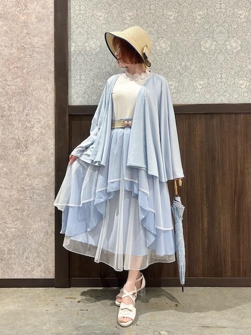 バックレースUVポンチョ（ポンチョ）｜axes femme（アクシーズファム