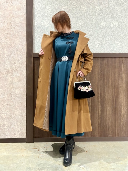 2WAYカラーロングコート（ダッフルコート）｜axes femme