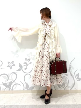 「アイテム（タンクトップ、レッド系）」を使った、ハナミズキさん（レディース・158cm）の夏コーディネート