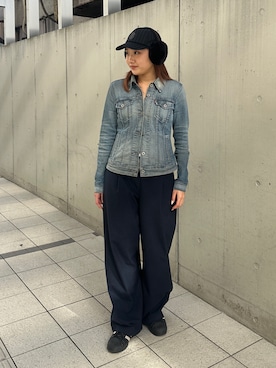 「アイテム（イヤーマフ）」を使った、hiyoさん（レディース・164cm）の秋コーディネート