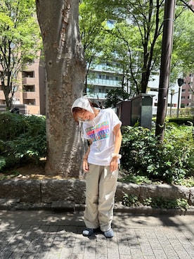 「アイテム（ヘアバンド）」を使った、hiyoさん（レディース・164cm）の夏コーディネート