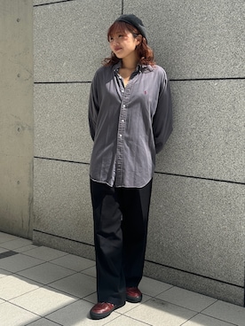 「arth（アース）のアイテム（帽子）」を使った、hiyoさん（レディース・164cm）の秋コーディネート