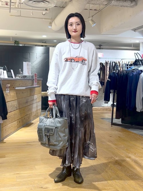 セール】【選べる着丈】グロッシーイレヘムフレアスカート/646424