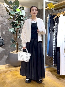 「JEANASIS（ジーナシス）のアイテム（ブルゾン）」を使った、airiさん（レディース・162cm）の春コーディネート