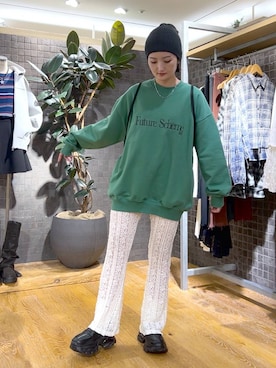 「アイテム（バックパック/リュック）」を使った、airiさん（レディース・162cm・20代）の秋コーディネート