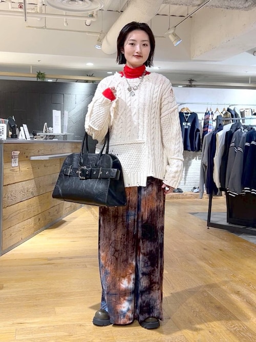 セール】リメイクライクケーブルプルオーバー/603986（ニット/セーター