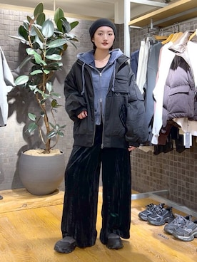 「アイテム（パーカー）」を使った、airiさん（レディース・162cm・20代）の秋コーディネート