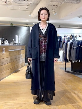 「アイテム（ボストンバッグ）」を使った、airiさん（レディース・162cm・20代）の秋コーディネート