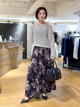 「アイテム（スカート）」を使った、airiさん（レディース・162cm・20代）の秋コーディネート