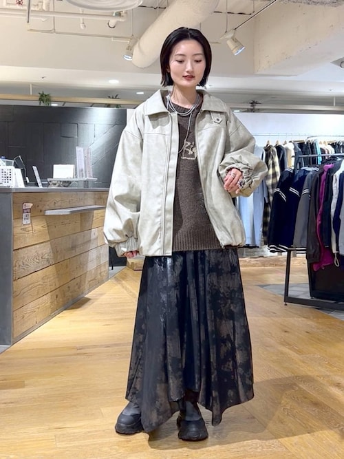 【 完成品確認ページ 】m様 ヴィンテージパファーレザーブルゾン【中綿入りで冬の防寒も