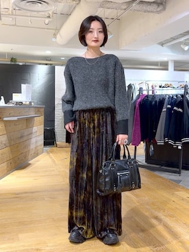 「JEANASIS（ジーナシス）のアイテム（ボストンバッグ）」を使った、airiさん（レディース・162cm）の秋コーディネート