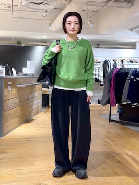 「アイテム（スウェットパンツ）」を使った、airiさん（レディース・162cm・20代）の秋コーディネート