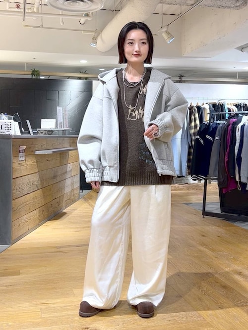 セール】ダンボールBIGフードブルゾン/496842（パーカー）｜JEANASIS