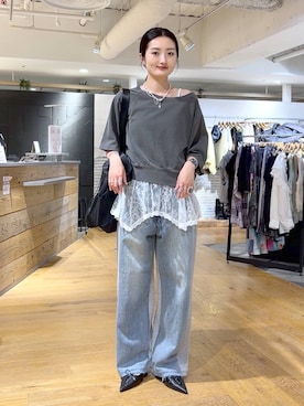 「JEANASIS（ジーナシス）のアイテム（アクセサリー）」を使った、airiさん（レディース・162cm）の春コーディネート