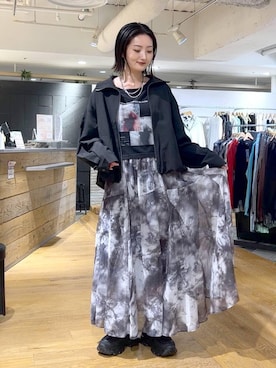 「JEANASIS（ジーナシス）の【抗菌防臭テープ付き】キリカエボリュームローファー/573242（ローファー、ブラック系）」を使った、airiさん（レディース）の春コーディネート