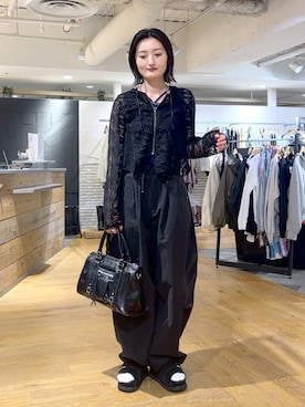 「JEANASIS（ジーナシス）のチャンキーMIXチェーンネックレス/638291（ネックレス、シルバー系）」を使った、airiさん（レディース）の春コーディネート