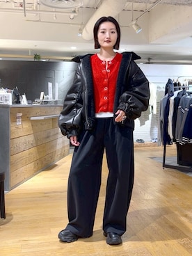 「アイテム（ブルゾン）」を使った、airiさん（レディース・162cm・20代）の秋コーディネート