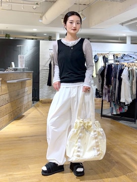 「JEANASIS（ジーナシス）のアイテム（アクセサリー）」を使った、airiさん（レディース・162cm）の春コーディネート