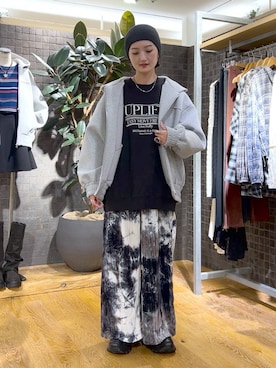 「アイテム（ブルゾン）」を使った、airiさん（レディース・162cm）の秋コーディネート