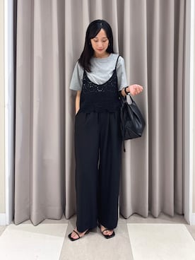 「ITEMS URBANRESEARCH（アイテムズ アーバンリサーチ）のアイテム（Tシャツ/カットソー）」を使った、aiさん（レディース・159cm）の夏コーディネート