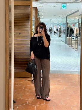 「アイテム（ニット/セーター）」を使った、rd__mutaさん（骨格ストレート・レディース・161cm）の夏コーディネート
