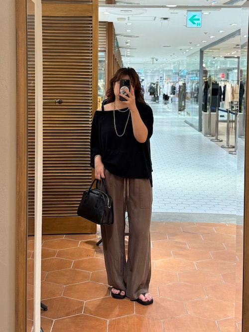 【MONN.:. （モン）】LOOSE KNIT Tee