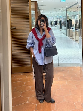 「RIVE DROITE（リヴドロワ）のアイテム（ショルダーバッグ）」を使った、rd__mutaさん（骨格ストレート・レディース・161cm）の秋コーディネート