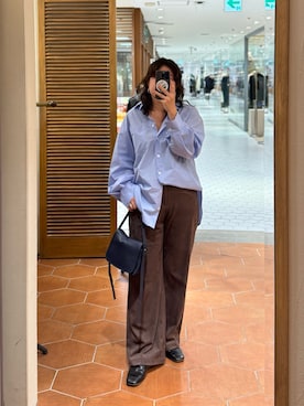 「RIVE DROITE（リヴドロワ）のアイテム（ショルダーバッグ）」を使った、rd__mutaさん（骨格ストレート・レディース・161cm）の秋コーディネート