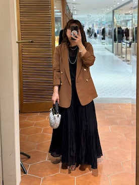 「アイテム（テーラードジャケット）」を使った、rd__mutaさん（レディース・161cm）の夏コーディネート