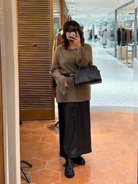「アイテム（ボストンバッグ）」を使った、rd__mutaさん（レディース・161cm）の秋コーディネート