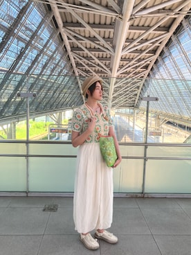「アイテム（帽子）」を使った、narishin27さん（レディース・168cm・20代）の夏コーディネート