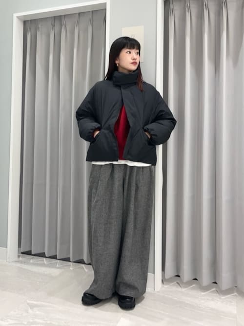 セール】＜CITEN＞ウールミックス3タックイージーワイドパンツ