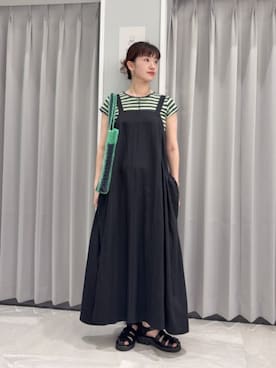 「CITEN（シテン）のアイテム（トートバッグ）」を使った、WATANEBEさん（レディース・164cm）の夏コーディネート