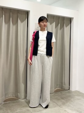 「アイテム（スウェットパンツ）」を使った、WATANEBEさん（レディース・164cm）の秋コーディネート