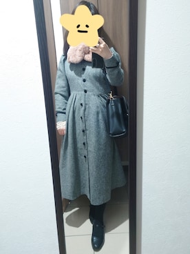 「axes femme（アクシーズファム）のアイテム（ニット/セーター）」を使った、綾乃さん（レディース・150cm）の冬コーディネート
