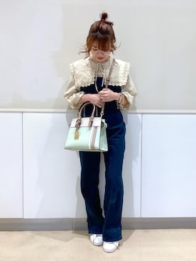 「archives（アルシーヴ）のアイテム（オールインワン・サロペット）」を使った、yosshiii0725さん（レディース・154cm）の春コーディネート