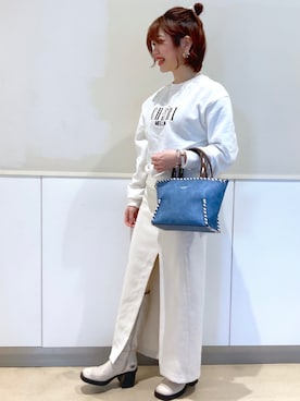「& chouette（アンドシュエット）のアイテム（トートバッグ）」を使った、yosshiii0725さん（レディース・154cm）の春コーディネート