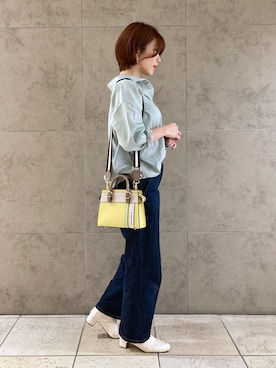 「& chouette（アンドシュエット）のアイテム（ショルダーバッグ）」を使った、yosshiii0725さん（レディース・154cm）の冬コーディネート