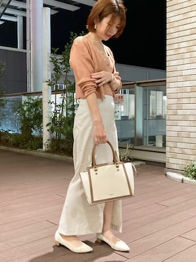 「& chouette（アンドシュエット）のアイテム（ハンドバッグ）」を使った、yosshiii0725さん（レディース・154cm）の春コーディネート