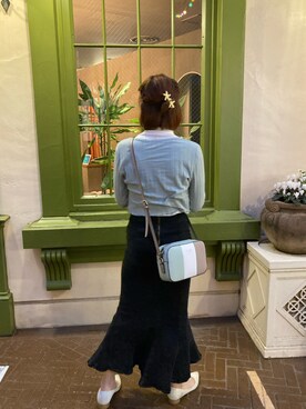 「& chouette（アンドシュエット）のアイテム（ショルダーバッグ）」を使った、yosshiii0725さん（レディース・154cm）の春コーディネート