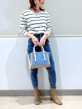 「& chouette（アンドシュエット）のアイテム（ハンドバッグ）」を使った、yosshiii0725さん（レディース・154cm）の春コーディネート