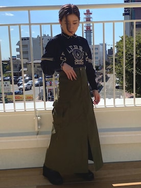 「AS KNOW AS PINKY（アズノゥアズピンキー）のアイテム」を使った、amika .さん（レディース・151cm）の秋コーディネート