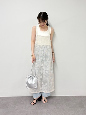 「PUAL CE CIN（ピュアルセシン）のアイテム」を使った、chiii0218さん（レディース・157cm）の夏コーディネート