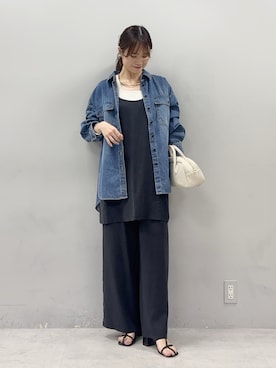 「アイテム（つなぎ/オールインワン）」を使った、chiii0218さん（レディース・157cm）の夏コーディネート