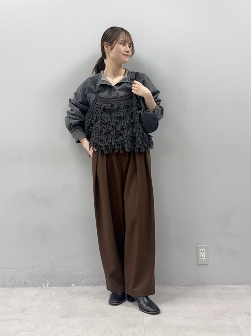 M/Lサイズ展開】ツータック起毛スラックスパンツ（スラックス）｜PUAL