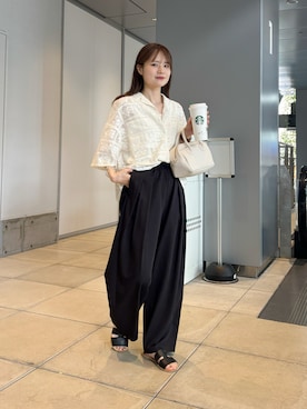 「PUAL CE CIN（ピュアルセシン）のアイテム」を使った、chiii0218さん（レディース・157cm）の夏コーディネート