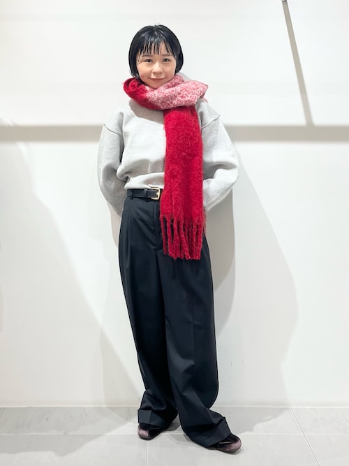 セール】ビッグフリンジバイカラーストール（マフラー）｜KBF