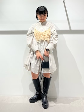 「アイテム（財布）」を使った、asanoさん（レディース・157cm）の秋コーディネート