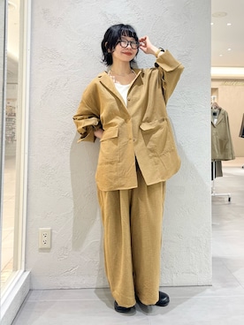 「SMELLY（スメリー）のアイテム」を使った、asanoさん（レディース・157cm）の秋コーディネート